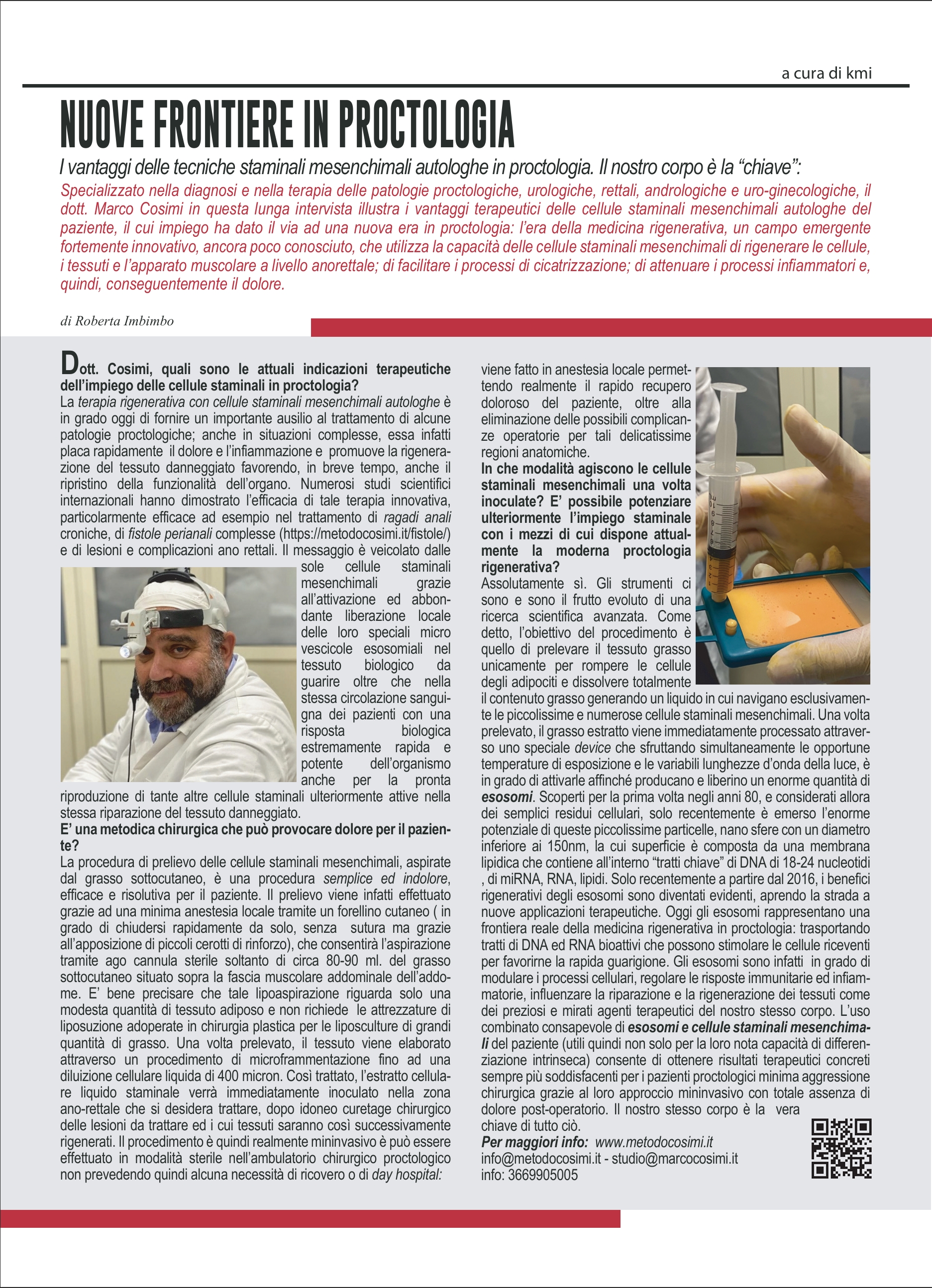 PANORAMA: nuove frontiere in proctologia
